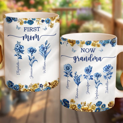Custom Mug - Personalized Birthday Gifts For Mom, Grandma - Heart Full Of Love