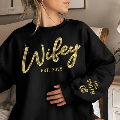 Custom Unisex Sweatshirt, Hoodie With Design On Sleeve - Personalized Anniversary Wedding Gifts For Husband And Wife, Him And Her - You Make Life Feel Kinder
