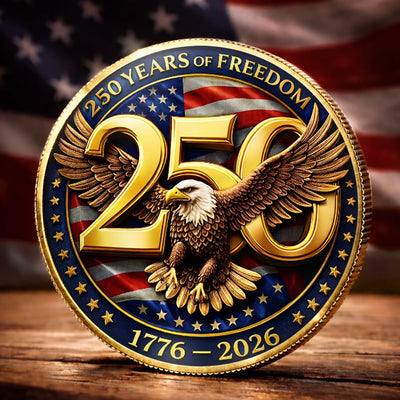 Commemorative Keepsake Coin - America 250th Anniversary Gifts For Women, Men - United In Freedom And Pride